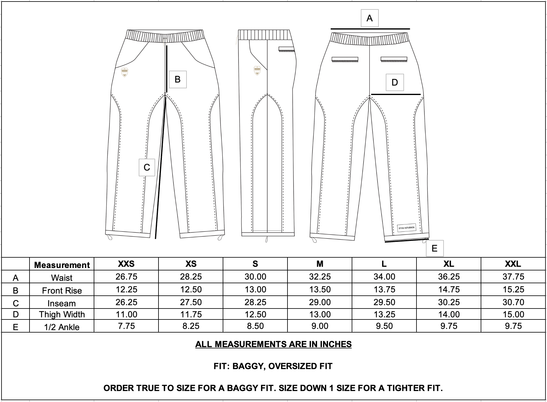 STUDIOS TRACK PANTS